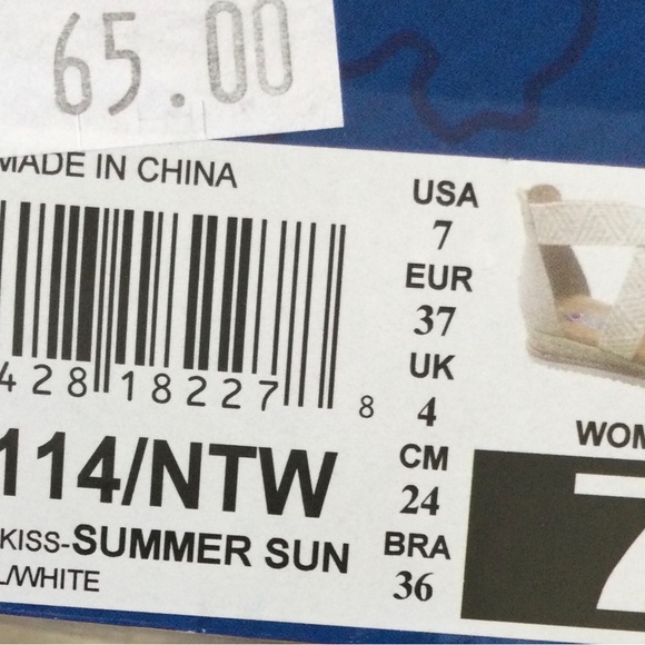 Bobs by Sketchers Summer Sun NWT Size 7 - Picture 9 of 10